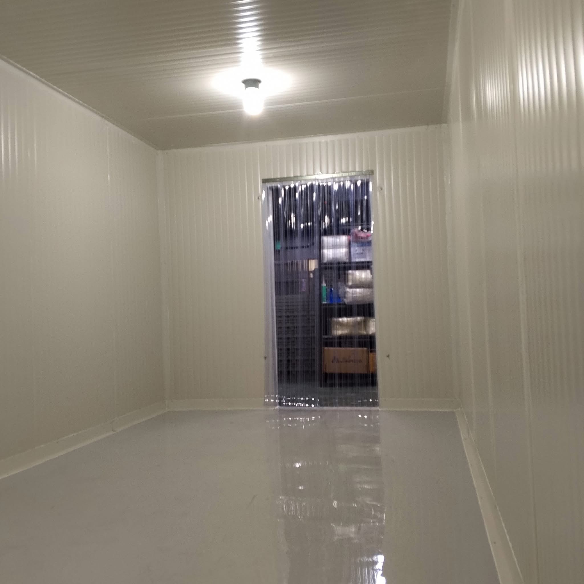 Cuarto frío con piso de resina epóxica 2